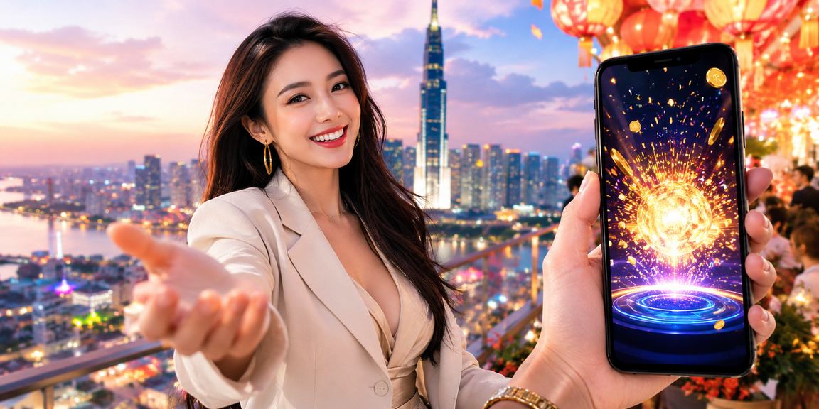 Người dùng tại Hồ Chí Minh sử dụng điện thoại trải nghiệm casino festival trực tuyến